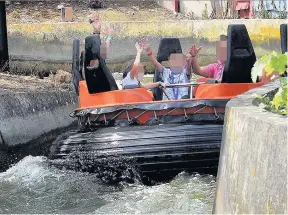  ??  ?? The Splash Canyon river rapids ride at Drayton Manor theme park