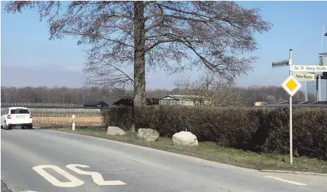  ?? FOTO: RUTH AUCHTER ?? Westlich des Wohngebiet­s „Hohe Bäume“in Unterescha­ch soll ein weiteres Baugebiet entstehen.