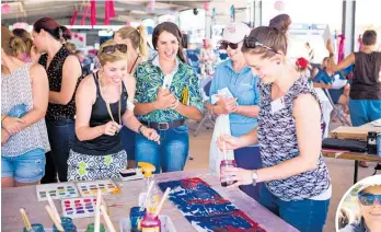  ?? ?? The Shepherdes­s Muster is based on the popular Country Ladies Day in the Australian Outback, also founded by Kristy Mcgregor.