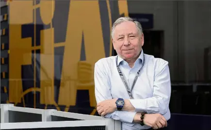  ??  ?? Le président de la FIA, Jean Todt, estime que « la France a toute légitimité » pour organiser un Grand Prix de F.