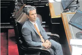  ?? ?? Martín Menem. Presidente de la Cámara de Diputados.
