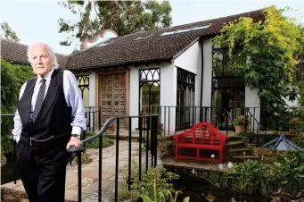  ??  ?? Three decades of dedication: Trevor Wynne-Jones outside his home