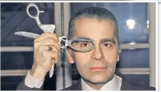  ??  ?? CUTTING EDGE: Fashion-world titan Karl Lagerfeld, above in 1985 and more recently at right, had a style all his own.