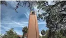  ?? THE GAINESVILL­E SUN/FILE ?? Century Tower on the University of Florida campus is shown on April 5, 2018.