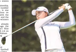  ?? — USA TODAY Sports photo ?? Ko Jin Young plays her shot from the second tee at the Cambia Portland Classic at Columbia Edgewater Country Club in this Sept 1, 2019 file photo.