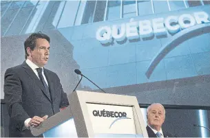  ?? GRAHAM HUGHES/THE CANADIAN PRESS FILE PHOTO ?? Pierre Karl Peladeau said Quebecor would invest in a new generation of home cable technology.