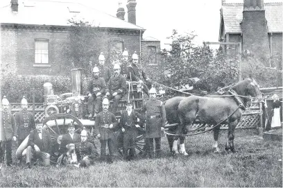  ??  ?? Smethwick fire brigade c.1900