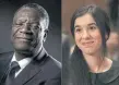  ?? AFP ?? 2018 Nobel Peace Prize winners Denis Mukwege, left, and Nadia Murad.