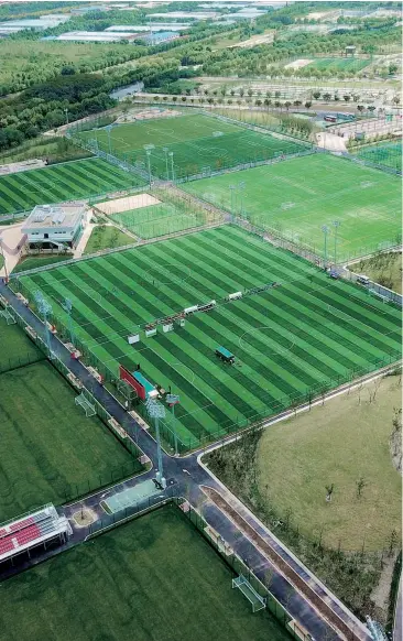  ??  ?? The first phase of Shanghai Citizen Sports Park, in Jiading’s Anting Town, has now been completed. — Qin Yichao