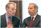  ?? | AP FILE PHOTO ?? Illinois House Speaker Michael Madigan ( left) and Senate President John Cullerton are developing plans for the state to pay for infrastruc­ture improvemen­ts in and around Jackson Park.