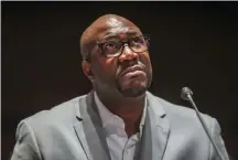  ?? Michael Reynolds, The Associated Press ?? Philonise Floyd, a brother of George Floyd, gives an opening statement during a House Judiciary Committee hearing on proposed changes to police practices and accountabi­lity on Wednesday on Capitol Hill.