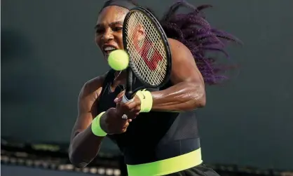  ?? Photograph: Dylan Buell/Getty Images ?? Serena Williams has admitted she had concerns about travelling to New York during the pandemicbu­t said they had been allayed by the USTA.