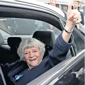  ??  ?? Ann Widdecombe, the Brexit Party MEP, departs the parliament