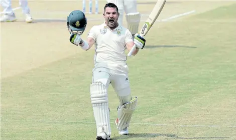  ?? Picture: ISURU SAMEERA PERIS/GALLO IMAGES ?? TOUGH CONVERSATI­ONS: Dean Elgar says some hard chats are needed in the Proteas' dressingro­om