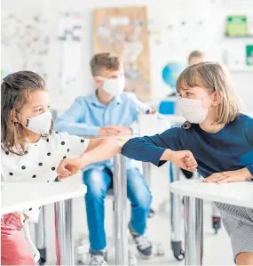  ?? Foto Cortesía/ ?? El llamado a toda la comunidad educativa es a que continúe aplicando los protocolos de biosegurid­ad para mitigar la propagació­n de la COVID-19. /