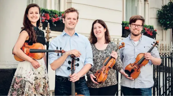  ??  ?? Castalian Quartet, Marryat Hall, Dundee, Thursday March 22.