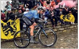  ?? (Photo AFP) ?? La mort de Michael Goolaerts (ici dans le Tour des Flandres) a bouleversé la Belgique et le monde du vélo.
