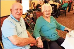  ?? / Alexis Draut ?? Buddy Carl Fowler (left) and Janie Agnes Cordle met when they were in sixth grade, got married before they were both 20, and as of Tuesday, have been married for 70 years.