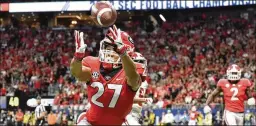  ?? HYOSUB SHIN/AJC 2018 ?? Georgia cornerback Eric Stokes is projected to be selected in the second round of the NFL draft next week. Stokes, at 6 feet 1 and 185 pounds, picked off four passes and returned two for touchdowns during the 2020 season.
