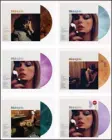  ?? ?? Six vinyl variants of Taylor Swift’s “Midnights,” clockwise from top left, mahogany, moonstone blue, blood moon, lavender, jade green and love potion purple. For “Midnights,” Swift’s last studio album, a total of 35 physical products, including these six vinyl variants, were sold.