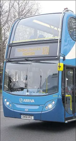  ?? ?? Arriva buses could be staying in their depots next month