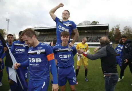  ?? FOTO TOM GOYVAERTS ?? Feest bij Rupel Boom. Mogen ze zondag ook de periodetit­el vieren?