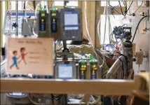  ?? KYLE GREEN/AP 2021 ?? A pregnant and intubated COVID-19 patient lies in the surgical intensive care unit in a hospital in Boise, Idaho, in 2021. More than 1,200 U.S. women died during pregnancy or shortly after childbirth that year, health officials reported last week.