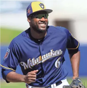  ?? ROY DABNER/FOR THE JOURNAL SENTINEL ?? Lorenzo Cain is coming off a 2017 season in which he played a career-high 155 games. He had a .300 average and 15 homers.