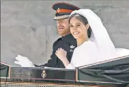  ?? Reuters ?? Prince Harry and Meghan Markle’s wedding day.