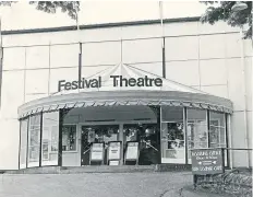  ?? ?? How Pitlochry’s theatre looked in ‘71 while still under canvas.