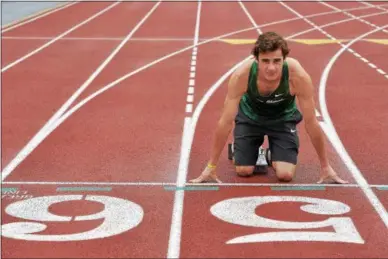  ?? PETE BANNAN — DIGITAL FIRST MEDIA ?? Bishop Shanahan’s Rick Zink is the All-Area Boys Track &amp; Field Athlete of the Year. Zink is off to Penn State University in the fall.