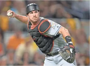  ?? CHARLES LECLAIRE/USA TODAY SPORTS ?? J.T. Realmuto is one of the game’s best all-around catchers. He set a career high with 21 home runs in 2018.