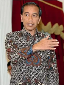  ?? AP ?? Indonesian President Joko Widodo tweeted his condolence­s and condemned the Christchur­ch attacks.