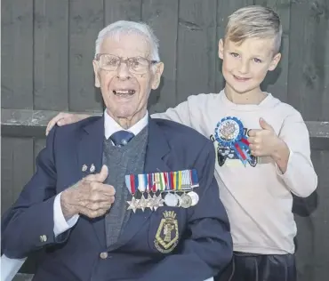  ?? ?? Reginald Plowman with grandson James
Picture: Habibur Rahman