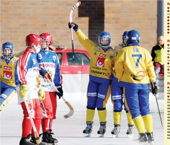  ??  ?? VM-GULD. De svenska tjejerna jublar efter att ha besegrat Ryssland i Vm-finalen för två år sedan. Nu väntar ett nytt VM, men ett VM där matchtiden kortats, där matcherna spelas på en sjö mitt i en park och där det saknas permanenta omklädning­srum.