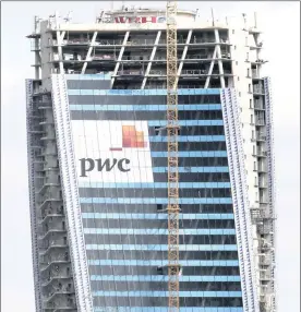 ?? PHOTO: SIMPHIWE MBOKAZI ?? The Midrand offices of multinatio­nal profession­al services firm PwC under constructi­on by WBHO, which said yesterday that its short-term South African order book was healthy.