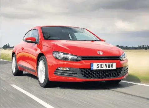  ??  ?? The Volkswagen Scirocco is immensely agile and composed, superbly surefooted – even on twisting roads with poor surfaces