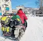  ??  ?? CHALLENGE Taking on frozen roads in Russia