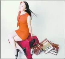  ?? ANDY SHENG/COURTESY OFJESSICA FICHOT ?? “No matter where I am touring in the U.S., when I say I play the accordion, people will ask, ‘Do you know about Cotati?’ People everywhere have heard of it,” says Jessica Fichot, who will perform at this weekend’s fest.