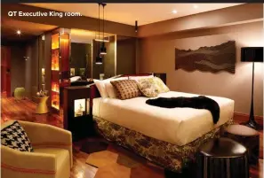  ??  ?? QT Executive King room.