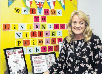  ??  ?? New appointmen­t Jackie Mill is the new head teacher at Livingston Village Primary