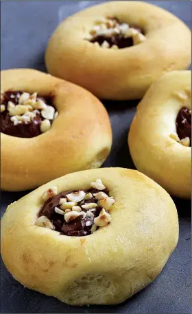  ?? For The Washington Post/DEB LINDSEY ?? Kolaches with Nutella and crushed hazelnuts
