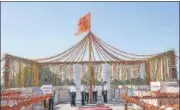  ?? PTI ?? The temple is likely to be opened for public in December 2023.