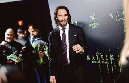  ?? Santiago Mejia/The Chronicle 2021 ?? “John Wick: Chapter Four,” the anticipate­d box-office hit that opens Friday, March 24, comes 37 years after Keanu Reeves’ breakthrou­gh film, “River’s Edge,” and is a nod to his enduring star power.
