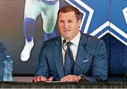  ?? [AP PHOTO] ?? Jason Witten announces his retirement from the Dallas Cowboys on Thursday.