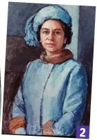 ??  ?? 2 hangs next to another work, When Homer Nods: Portrait of George Bernard Shaw, by Augustus John. That 1915 piece is believed to have belonged to the late Queen Mother.