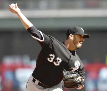  ?? | GETTY IMAGES ?? James Shields threw 90 pitches in five innings Tuesday in his third injury- rehab start with Class AAA Charlotte.