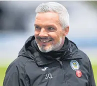  ??  ?? St Mirren boss Jim Goodwin