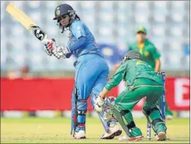  ?? GETTY ?? Mithali Raj was the player of the match for her unbeaten 73, the highest score in the tournament.