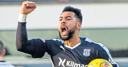  ?? Picture: SNS Group. ?? Kane Hemmings: Back at Dens to add to Dundee’s goal threat.